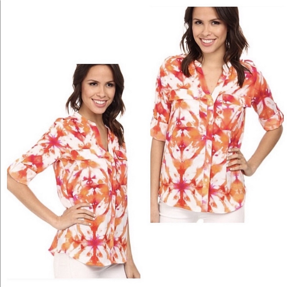 Breezy Calvin Klein Button Down Blouse.